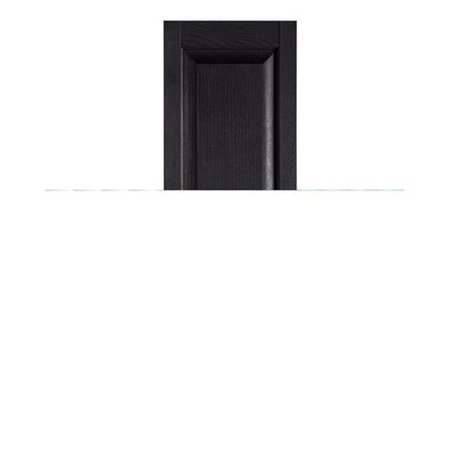 MR MXYZPTLK Perfect Shutters IR521567002 Premier Raised Panel Exterior Decorative Shutters; Black - 15 x 67 in. IR521567002